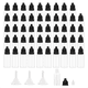 thumbnail image 1 of 50 Pequeñas Vacías con Gotero, de Plástico, con Punta Fina, 15 Ml, Gotero Portátil para Líquido, Color Negro, 1 of 5