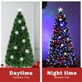 thumbnail image 4 of Costway 5FT Pre-Lit Fiber Optic Artificial Christmas Tree w/Multicolor Lights Snowflakes, 4 of 9