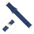 thumbnail image 1 of Fitbit Versa 3 Bracelet de Montre en Cuir Véritable - Bleu Foncé, 1 of 2