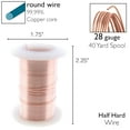 thumbnail image 5 of The Beadsmith Wire Elements 28-Gauge Lacquered Tarnish-Resistant Copper Wire for Jewelry Making, 40 Yard, 36.58 Meter Spool (Rose Gold Color), 5 of 8