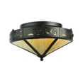 thumbnail image 3 of Meyda Tiffany 110186 16" W Rainbow Trout Flush Mount Ceiling Fixture - Black, 3 of 4