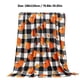 thumbnail image 3 of Manta de franela con estampado de calabaza y girasol | Edredón de felpa suave y cálido | Decoración otoñal | Manta portátil para siestas de viaje | Funda acogedora para sofá cama y camping, 3 of 8