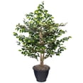 thumbnail image 3 of Vickerman TBU4240-RG 4 ft. Mini Ficus Bush Plastic Pot, Gray, 3 of 3