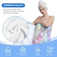 thumbnail image 6 of Colevkie Women 2 Pieces Bath Wrap Set Bath Towel & Hair Drying Cap Adjustable Quick Drying Absorbent for Travel Bathroom Sauna Portable Lightweight Printed Colorful Glass Pattern, 6 of 8