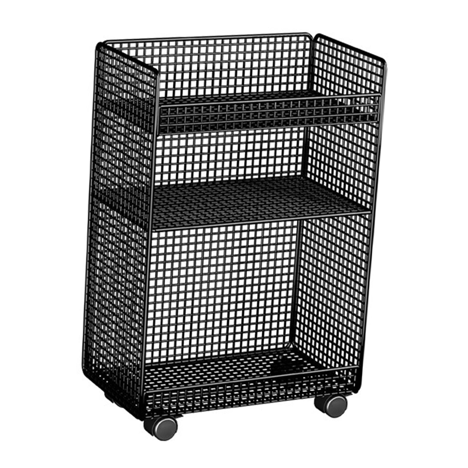 koolsoo Rolling File Cart with Wheels, Standing File Holder, Multipurpose Storage under Table under Desk File Holder, for Living Room