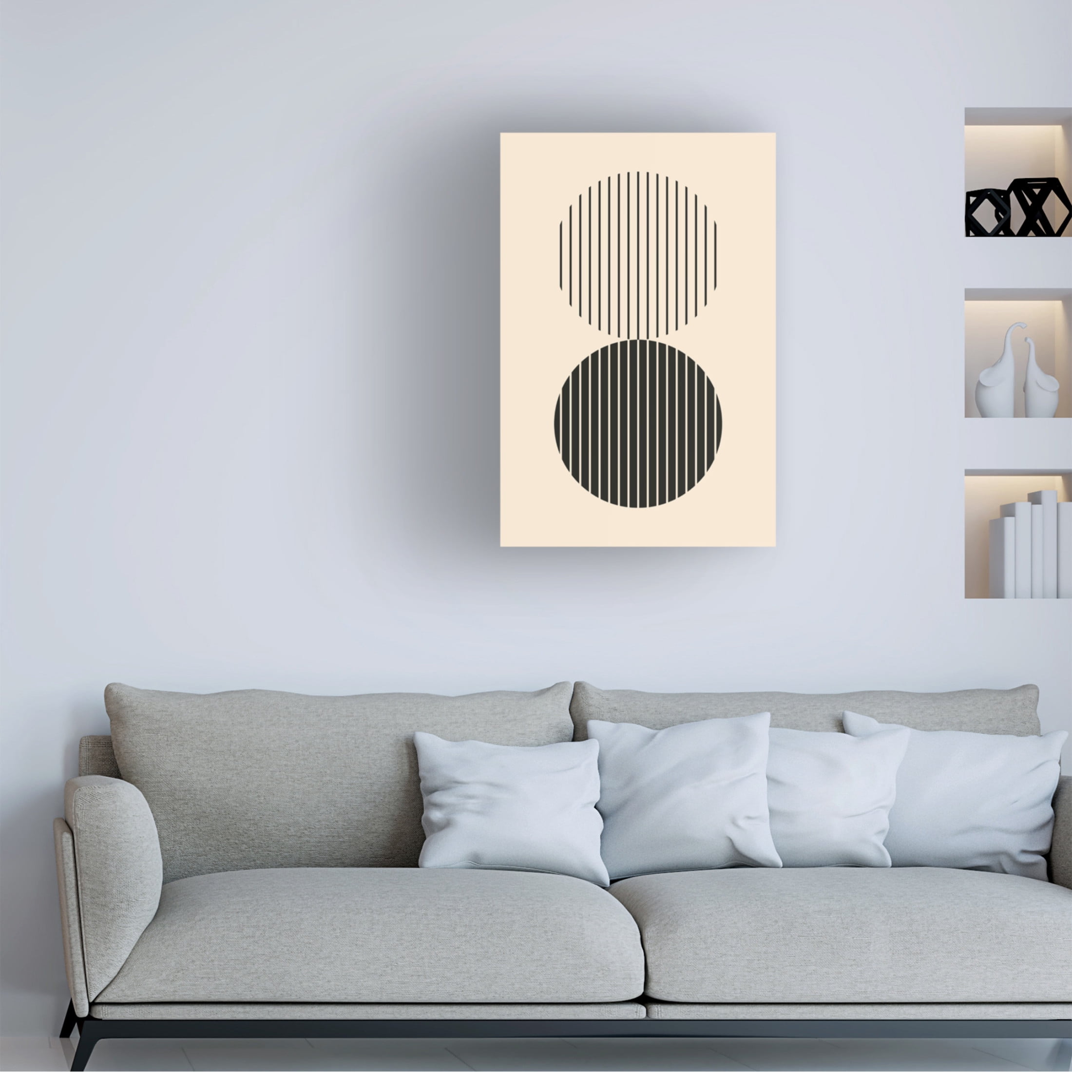 Trademark Fine Art jay stanley Minimal Circle Vibes 4 Canvas Wall Art