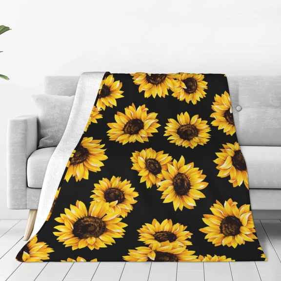 Vsdgher Sunflower 6 Ultra-Soft Micro flannel Blanket Throw Blankets for Couch Sofa, Bed (4 sizes)-40"x30"