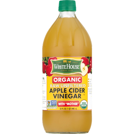 White House Organic Apple Cider Vinegar, Raw & Unfiltered, 32 Fl (Best Apple Cider Vinegar With Mother)
