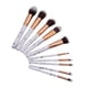 thumbnail image 4 of Set de brochas portátil, set de brochas para base de maquillaje, 10 piezas, brochas de maquillaje, brocha para sombra de ojos, 4 of 8
