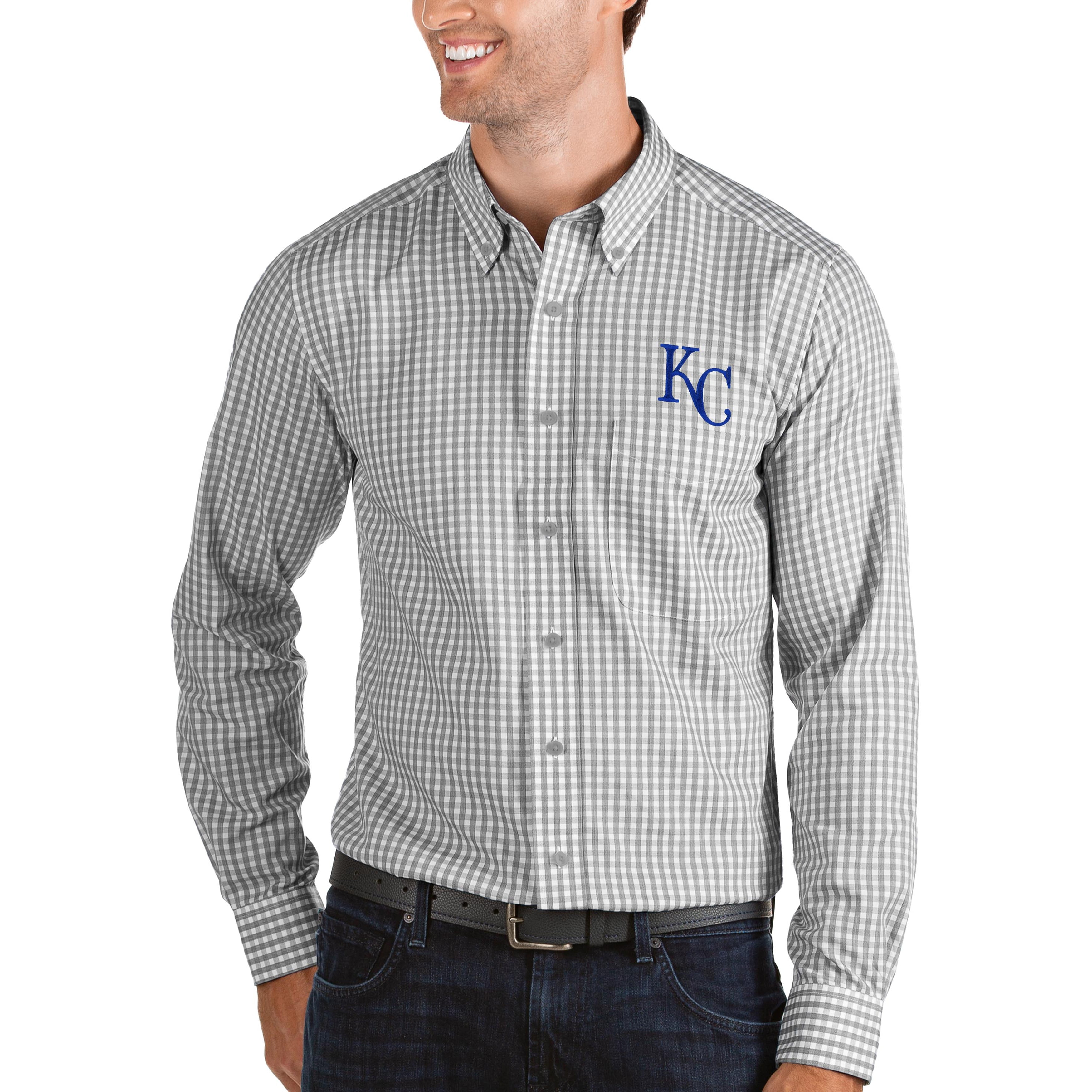 kc royals button up shirt