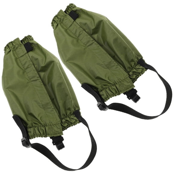SOPOTUTU 2-Pack Olive Green Breathable Snow Hiking Leg Gaiters Boot Covers for Outdoor