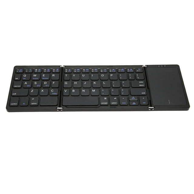 Clavier Pliable B089T Fonction Pavé Tactile Clavier d'Ordinateur Portable Fermeture Type C Design Pliable pour Usage Portable