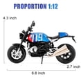 thumbnail image 5 of CHUNYAN Toy Model Car with 1:12 Scale BMW Alloy Motorcycle Model Diecast for Kids, Motorcycle Model Cars Birthday for Boys and Adults, 5 of 7