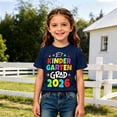 thumbnail image 2 of JAJAHO Boys Girls Kindergarten Graduation T Shirt For Kids Toddler Happy Graduation Tshirts Short Sleeve Crew Neck Letter Graphic Tee, 2 of 4