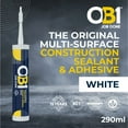 thumbnail image 3 of OB1 Beige - Multi-Surface Construction Sealant & Adhesive Waterproof Silicone (Box of 12), 3 of 8