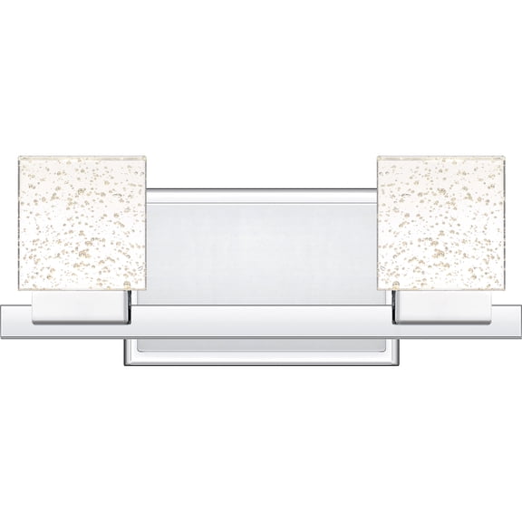 Zola Integrated LED Polished Chrome Vanity Light
