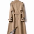 thumbnail image 3 of Womens Long Knee Length Windbreaker Coat Korean Style Plus Size Spring Fall Fashion, 3 of 9