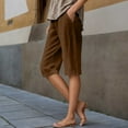 thumbnail image 2 of Razzly Two Piece Casual Outfits for Women with Pants Hiking Pants for Women Stretch Pants for Women Work Casual plus Size Womens Casual Pants Womens Tall Pants Casual Work Womens Pants for(Brown,S), 2 of 6