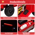thumbnail image 6 of 15W 6V Electric Truck Car, Battery Powered Electric 4 Wheeler Off-Road Truck w/MP3, USB, Led Lights and Storage Area, 6 of 7
