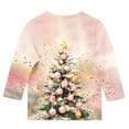 thumbnail image 5 of BFHHYA Kids' Unisex Christmas T-Shirt Boys Girls Light-Up Christmas Tree Graphic Tee 3/4-Sleeve Crew Neck Top for Christmas Eve Events(3-12Y), 5 of 5