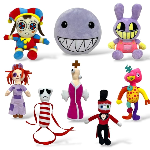 Set de 8 peluches suaves y coloridos Lalaville