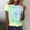 Yellow, variant on Blmnix Tshirts for Women Pullover Cotton Shirts Graphic T Shirts T-Shirts Crew Neck Yellow Short Sleeve Plus Size Shirts,L