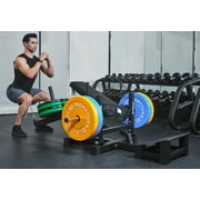 Signature Fitness Glute Bridge Plate-Loaded Hip Thrust Machine, Black, Steel Frame, 176.37 lb