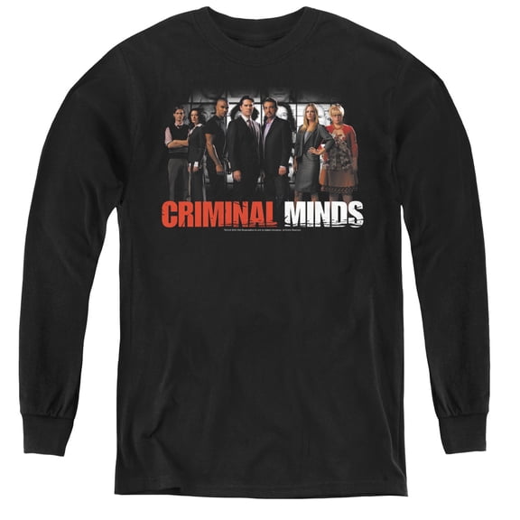 Criminal Minds The Brain Trust Youth Long Sleeve T-Shirt Black