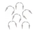 thumbnail image 4 of HLONK Spike Lips Hoop Rings Surgical-Steel Spiked Studs for Vampire Teeth Spike for Un, 4 of 5