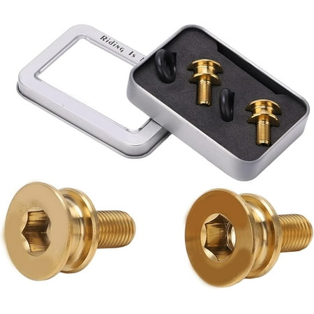 

Crank Arm Bolt Square Hole Center Shaft Fixing Screw Titanium Alloy Mountain Bike Crank Bolt Bottom Bracket Screw M8x15mm GOLD GOLD