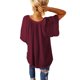 thumbnail image 4 of VISgogo Tops de manga corta para mujer con color sólido, versión suelta, estilo casual, ropa de verano plisada VISgogo moda, 4 of 5