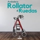 thumbnail image 4 of Andadera Rollator de Lujo Plegable Fabricada en Aluminio Reforzado Duradero y Resistente, Ruedas Delanteras Ajustables (Llanta de 8”) (Rojo), 4 of 8