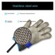 thumbnail image 4 of Guantes resistentes a cortes, guantes anticortes, protección de seguridad, resistentes a los cortes de alambre de acero inoxidable, guantes de cocina para cortar carne y metal, aptos para tallado de, 4 of 8
