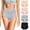 Nude/Pink/Gray/Black, variant on MecTo Womens Cotton Underwear 4 Pack High Waisted Briefs Full Coverage Breathable Ladies Panties Plus Size