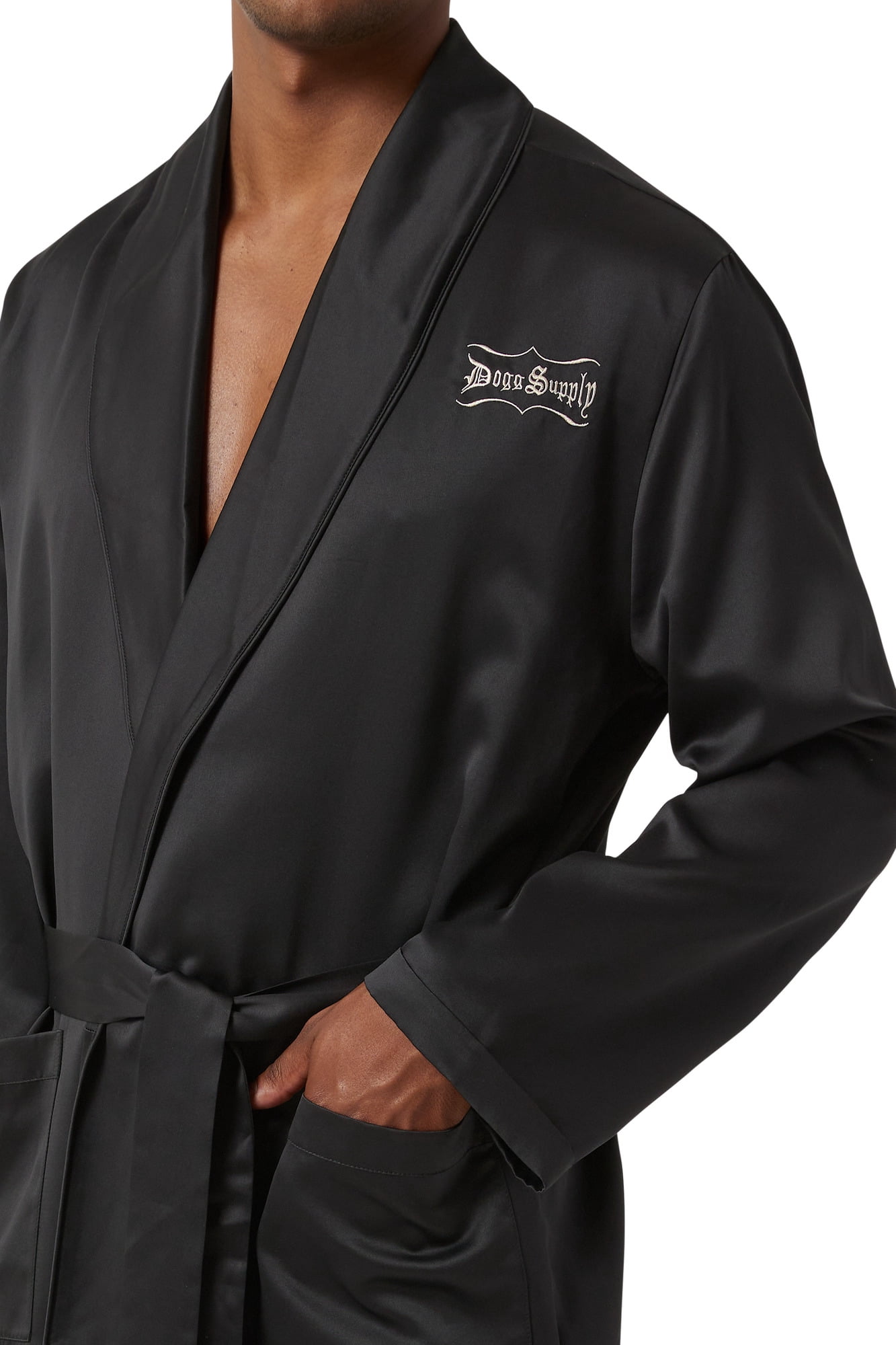 Dogg Supply by Snoop Dogg Mens Poly Satin Robe