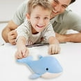 thumbnail image 4 of Glow in Dark Dolphin Plush Toy, 7.8In Soft Stuffed Marine Animal, Realistic Simulation Cuddly Doll, Polyester Washable Decorative Companion, Birthday Gift for Kids Boys Girls, 4 of 6