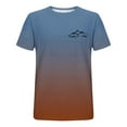 thumbnail image 2 of T-shirts Dégradé Montagne pour Femmes 2026 Été Décontracté Manches Courtes Col Rond T-Shirts Graphiques Randonnée Camping Hauts, 2 of 3