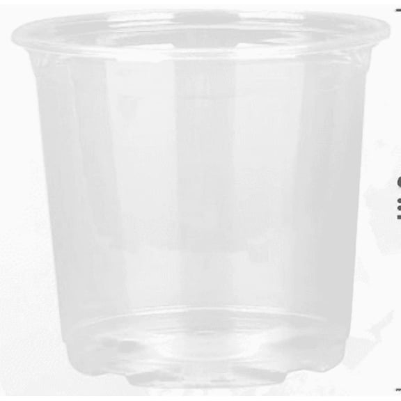 4PCS Clear Nursery Pots, Transparent Seedling Planter Pots, Drainage Hole Flower Containers for Indoor Outdoor Succulent Cactus Growing(4/5/6/7in)