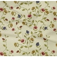 thumbnail image 4 of oneOone Cotton Poplin Twill Cream Fabric Flower & Leaves Watercolor Sewing Craft Projects Fabric Prints By Yard 56 Inch Wide, 4 of 4