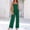 Green, variant on ZZwxWA Summer Rompers for Women 2025 Women Casual Loose Jumpsuit Sleeveless Wide Leg Trouser Jumpsuit with Pockets Jumpsuits for Women Online Shopping