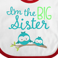 thumbnail image 4 of Inktastic I'm the Big Sister Girls Baby Bib, 4 of 4