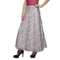 thumbnail image 3 of Moomaya Skirts For Women Long Length Rayon Printed Casual Summer Wear Clothing, 3 of 6