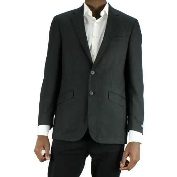 unlisted by kenneth cole black pinstripe slim fit jacket