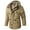 Khaki, variant on Lovskoo Men's Winter Coats Fleece Parkas Anoraks Thick Warm Long Sleeve Velvet Hooded Multi-Pocket Casual Cotton Padded Jacket Khaki