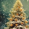 thumbnail image 6 of HAOXIT Round Christmas,Merry Christmas Tree Table Cloth Table Cover for ,, 42-46, 6 of 8