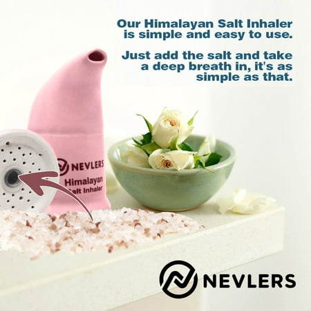 Nevlers Pink Himalayan Salt Inhaler - All-Natural Himalayan Salt Included