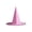 Pink, variant on Halloween Black Oxford Cloth Witch Hat Ornament, Classic Wizard Hat Spooky Party Prop, Decorative Fabric Hat for Halloween Party Costume Door Wall Hanging Decor (Hanging String Not Included), White