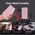 thumbnail image 2 of GOOLOO GE2000 2000A Portable Jump Starter for Up to 8.0L Gas & 6.0L Diesel Engines, SuperSafe Protection, Compact Car Battery Starter Pack with LCD Display & LED Light Pink, 2 of 12