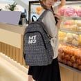 thumbnail image 6 of Polka Dots School Backpack, Multi-layer Backpack with Pendant, Spacious Bag for Shopping Work College, Blue, 6 of 8