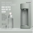 thumbnail image 4 of New Mysoda Glassy Design Sparkling Water Maker With 1L Glass & Plastic bottle - Silent Nordic Design Soda Maker Featuring A Sliding Door Opening - No Cylinder Included - Colour Green, 4 of 5